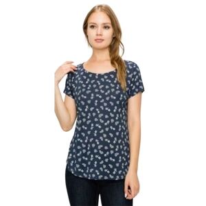 Anthropology W5 Bicycle Print T-shirt Sz S